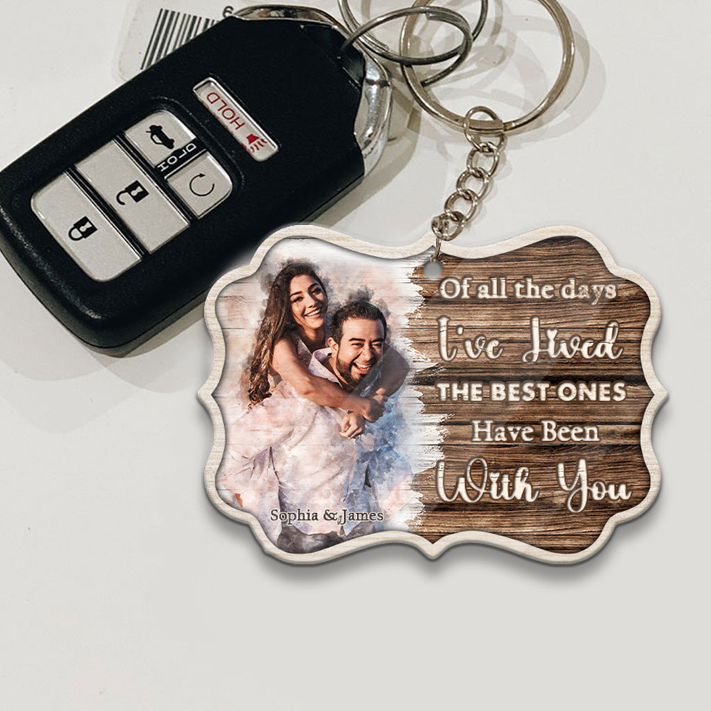 The Best Days Have Been With You - Personalized Couple Keychain
