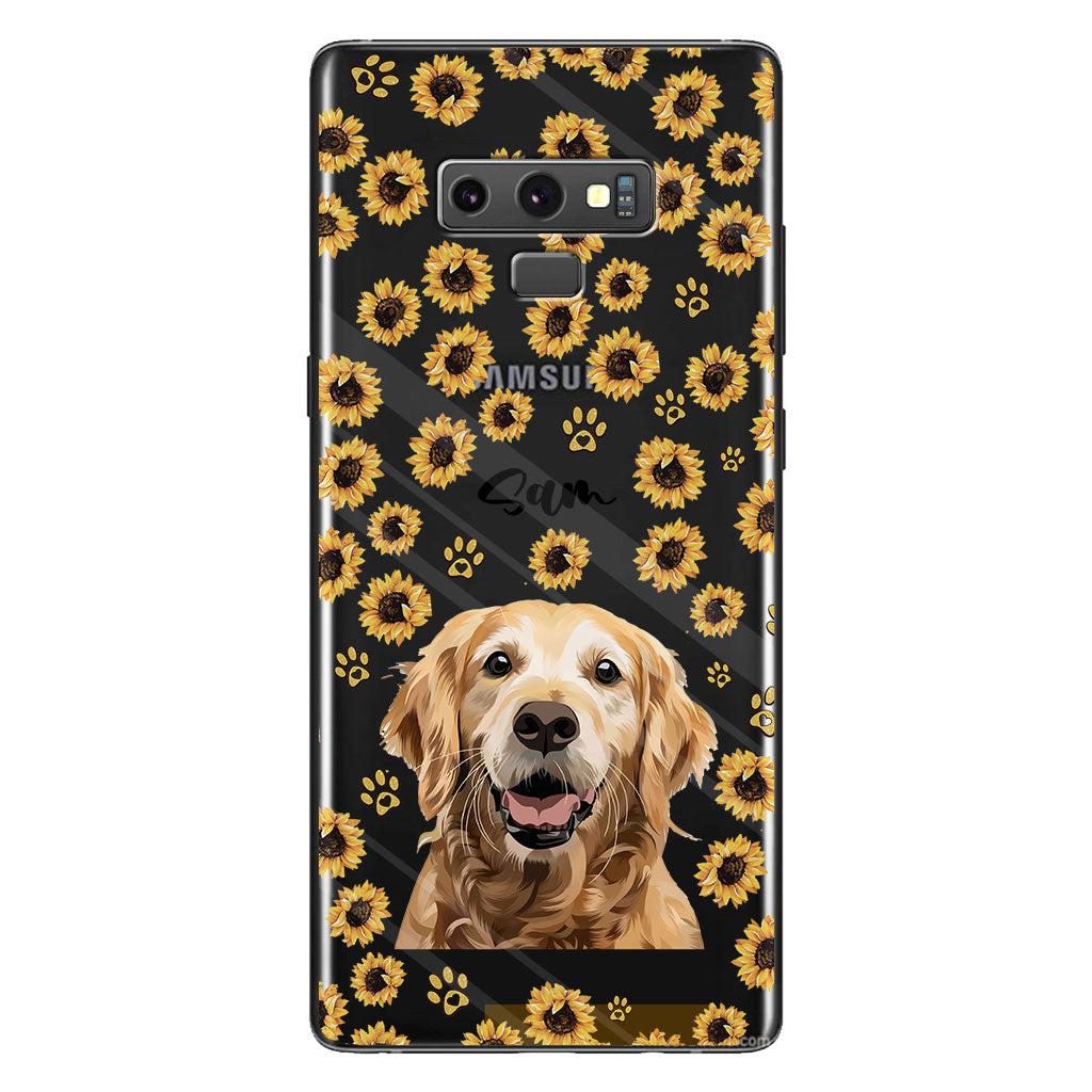 Tu es mon rayon de soleil - Coque de téléphone transparente personnalisée pour chien