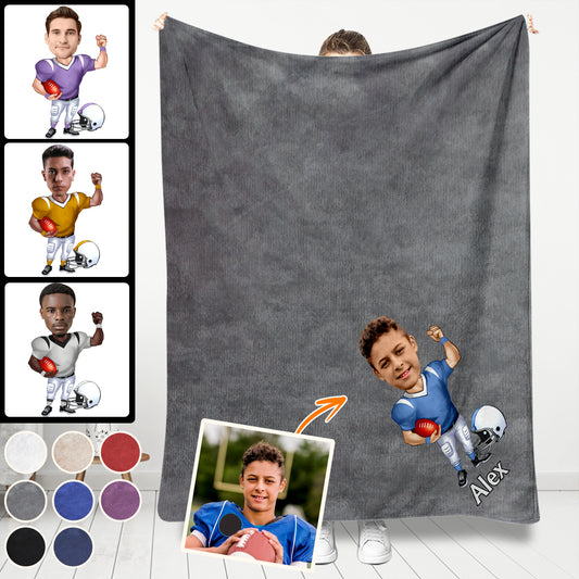 J'adore le sport - Couverture de football personnalisée