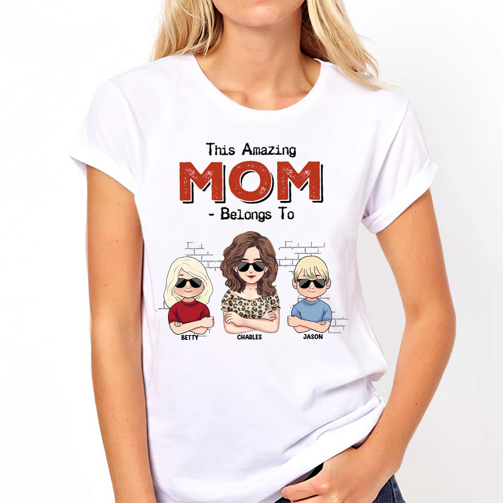 Ce papa extraordinaire appartient à - Cadeau pour papa, grand-père - T-shirt et sweat à capuche personnalisés