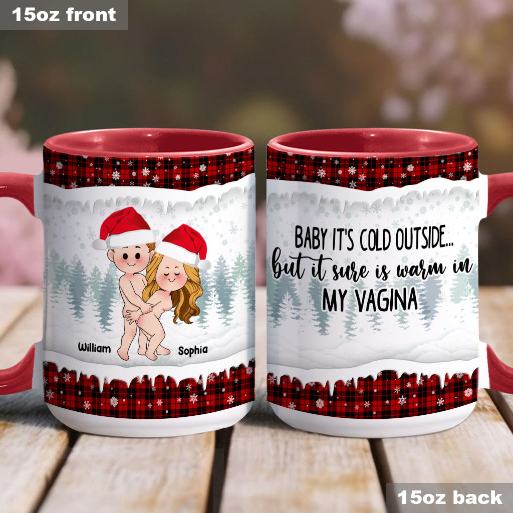 Bébé, il fait froid dehors - Mug personnalisé pour couple