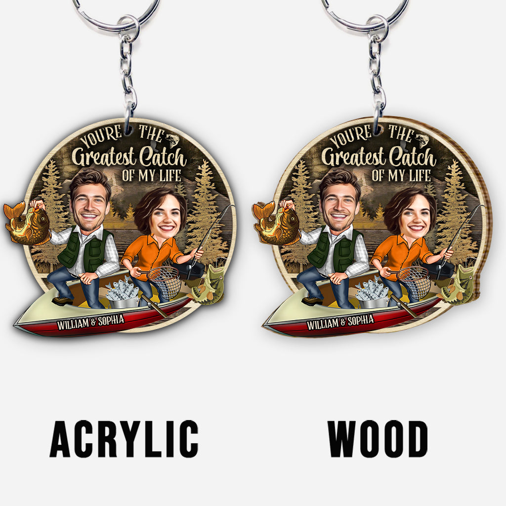 Tu es la plus belle prise de ma vie - Porte-clés de pêche personnalisé
