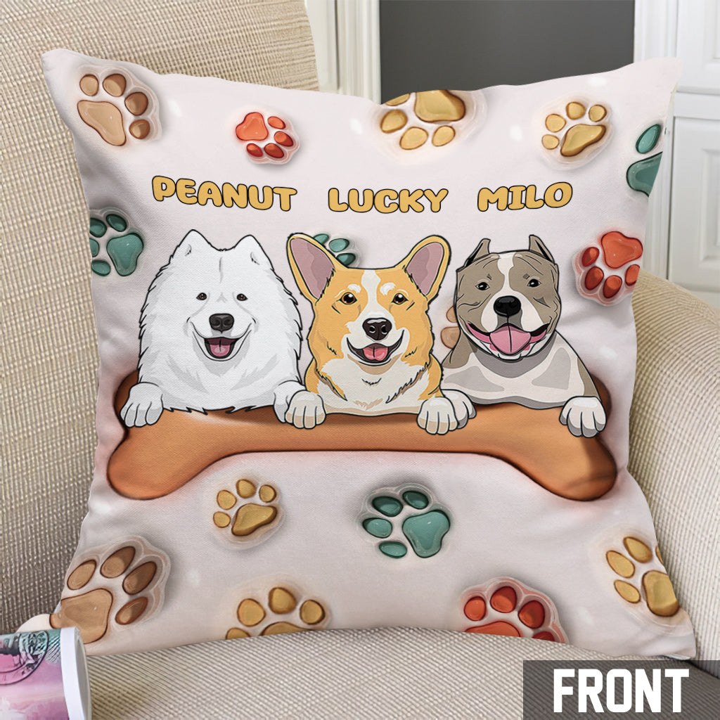 Meilleure maman de chien au monde - Coussin décoratif personnalisé pour chien
