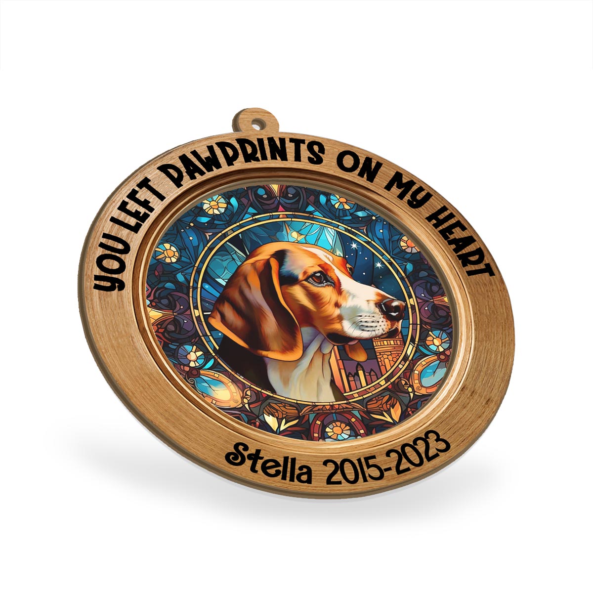 Tu étais mon bonjour préféré et mon au revoir le plus difficile - Attrape-soleil personnalisé pour chien