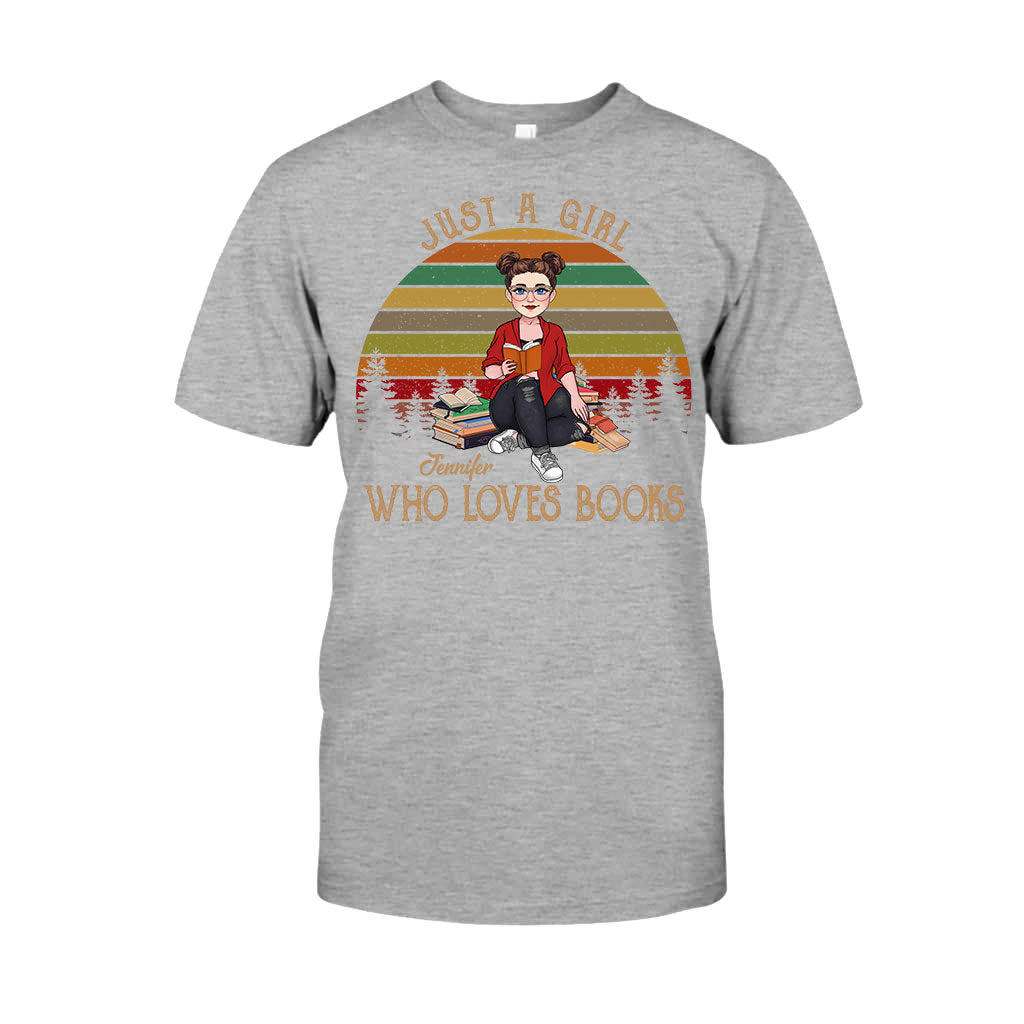 Juste une fille qui aime les livres - T-shirt et sweat à capuche personnalisés « Juste une fille qui aime les livres »