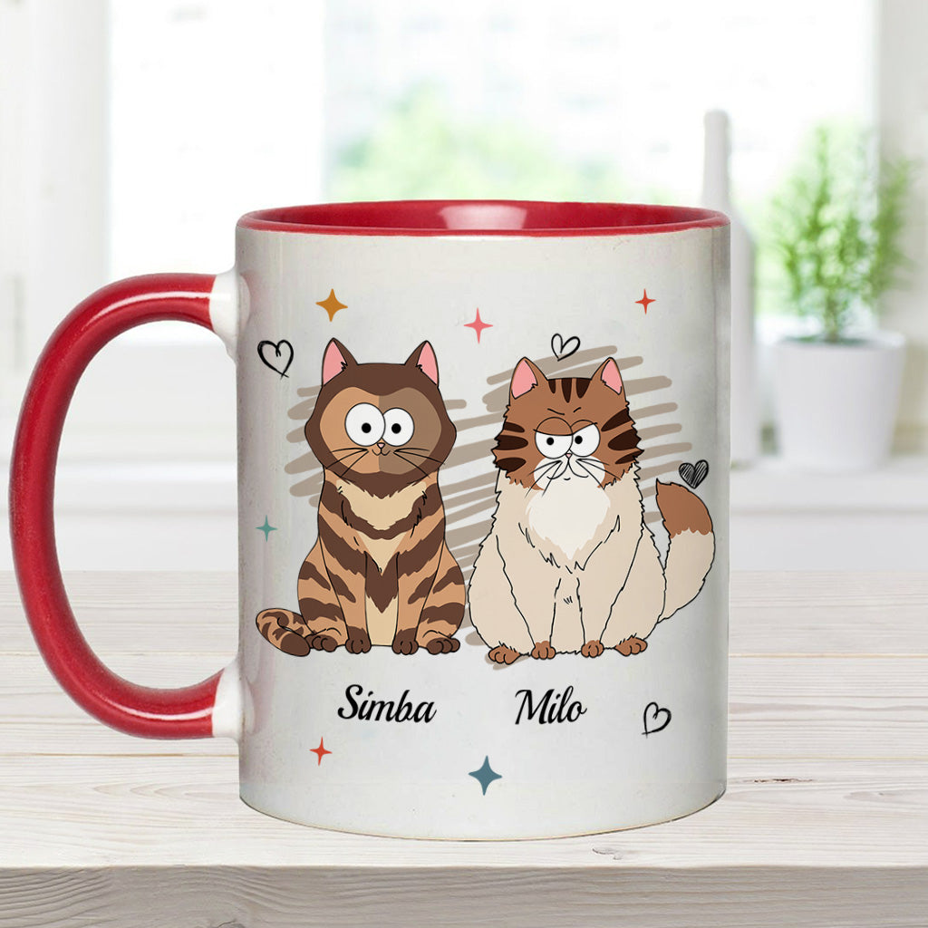 Mug personnalisé à motif chat « À l’époque où je suis une maman de chien/chat »