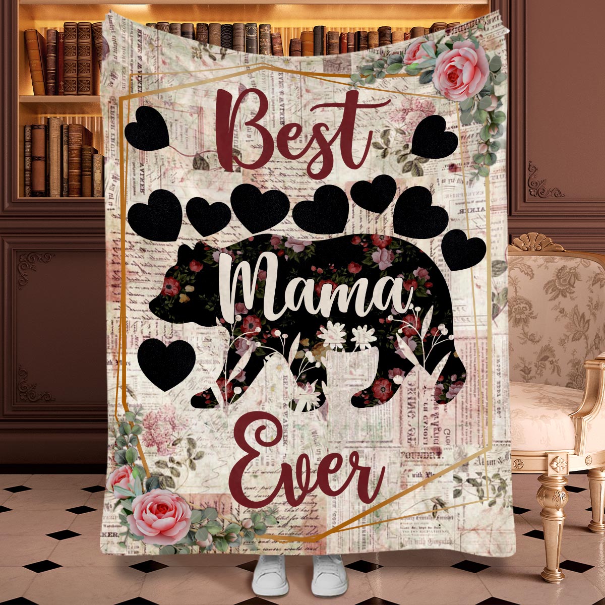 Meilleure mamie du monde - Cadeau pour maman, grand-mère - Couverture personnalisée