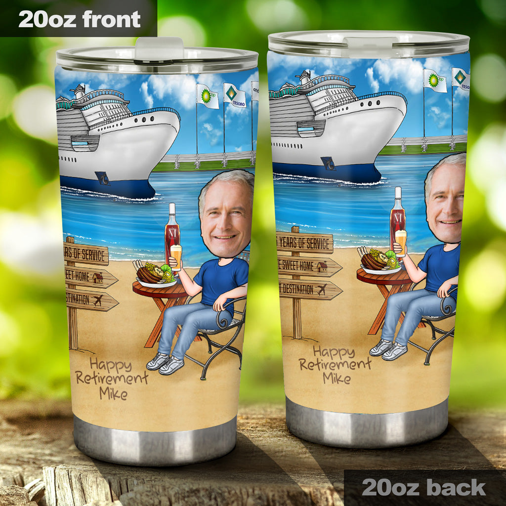 Happy Retirement - Personalized Retired Tumbler
