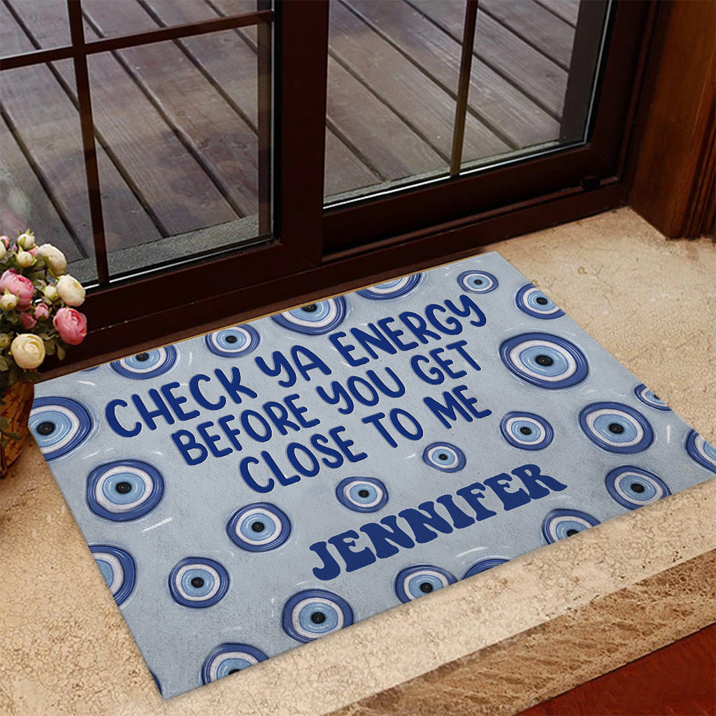 Vérifie ton énergie - Paillasson de sorcière personnalisé
