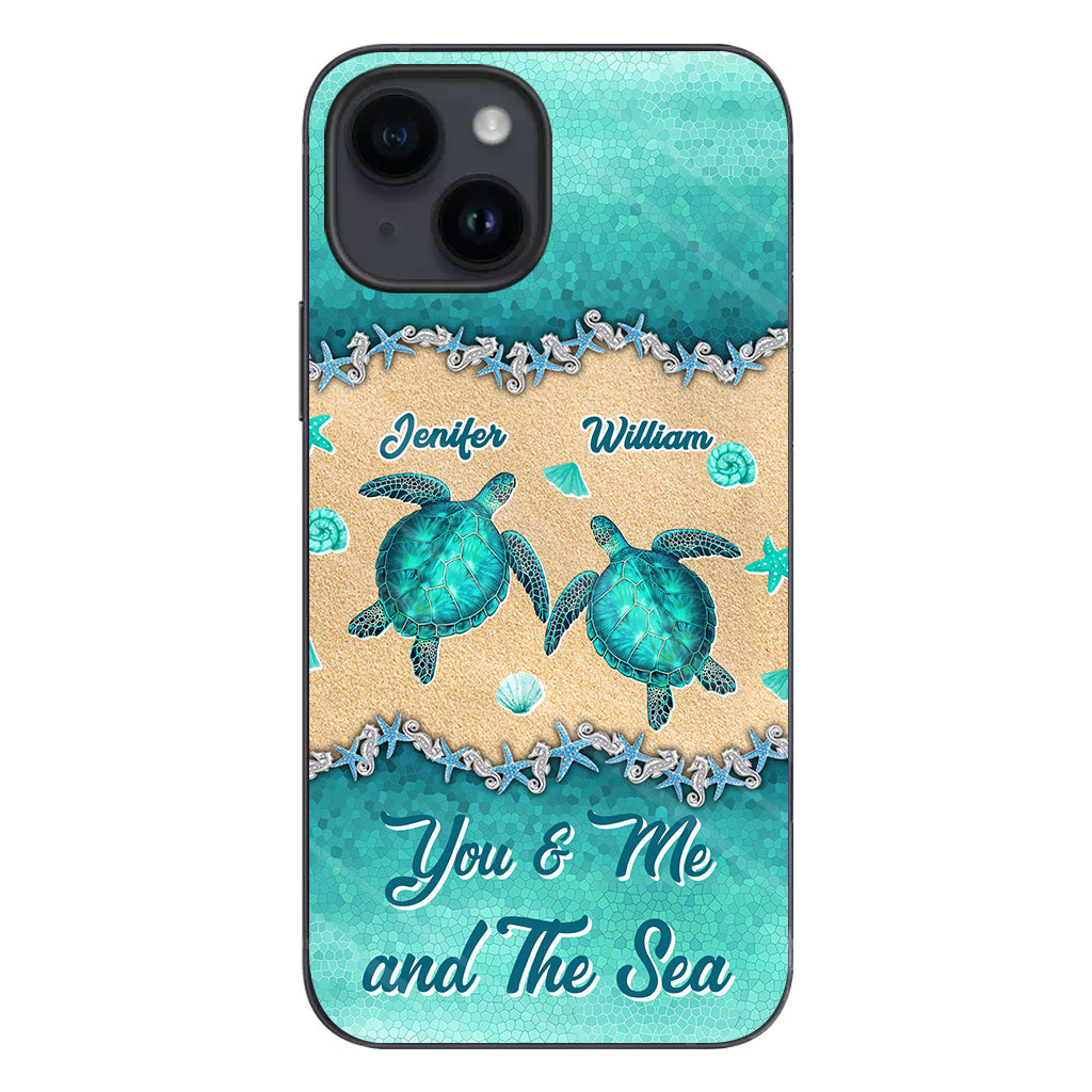 Salty Lil' Beach - Personalized Turtle Phone Case