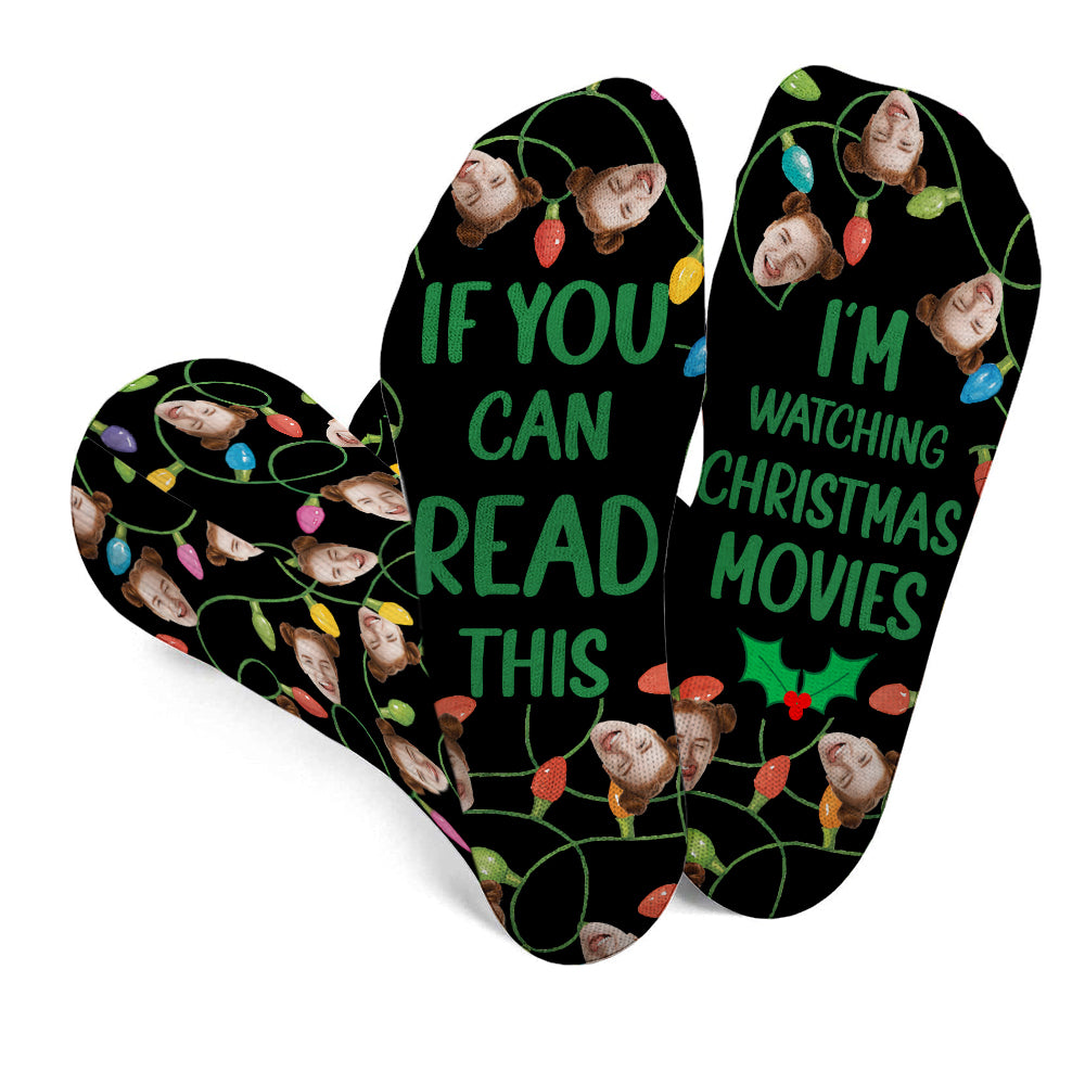 Si vous pouvez lire ceci - Chaussettes de Noël personnalisées