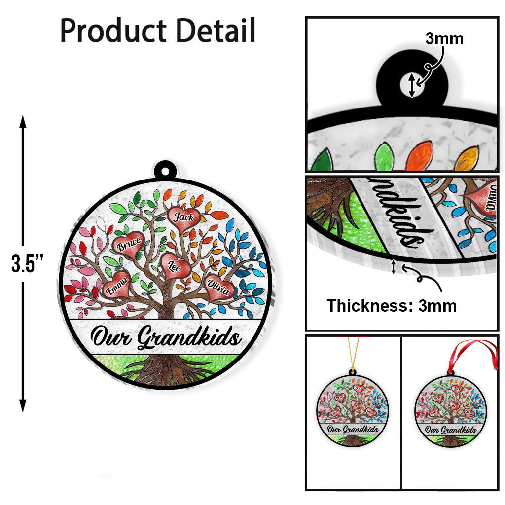 My Grandkids - Personalized Grandma Transparent Ornament