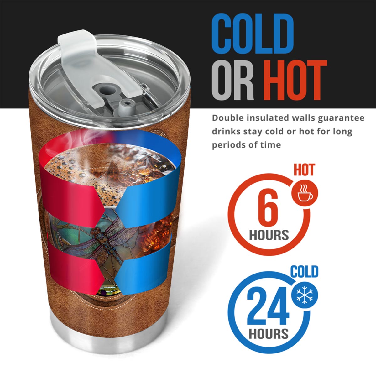 Vitrail Libellule - Gobelet Libellule personnalisé