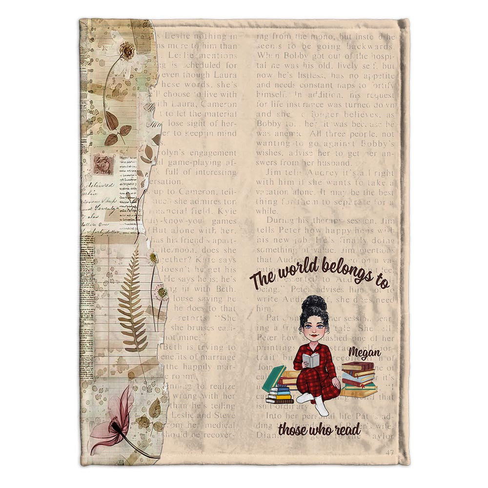 This Is My Reading Blanket - Book gift for mom, daughter, girlfriend, wife - Personalized Blanket
