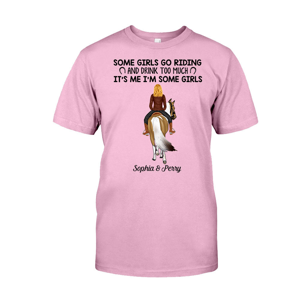 Certaines filles font de l'équitation et boivent trop - T-shirt et sweat à capuche personnalisés sur le thème du cheval