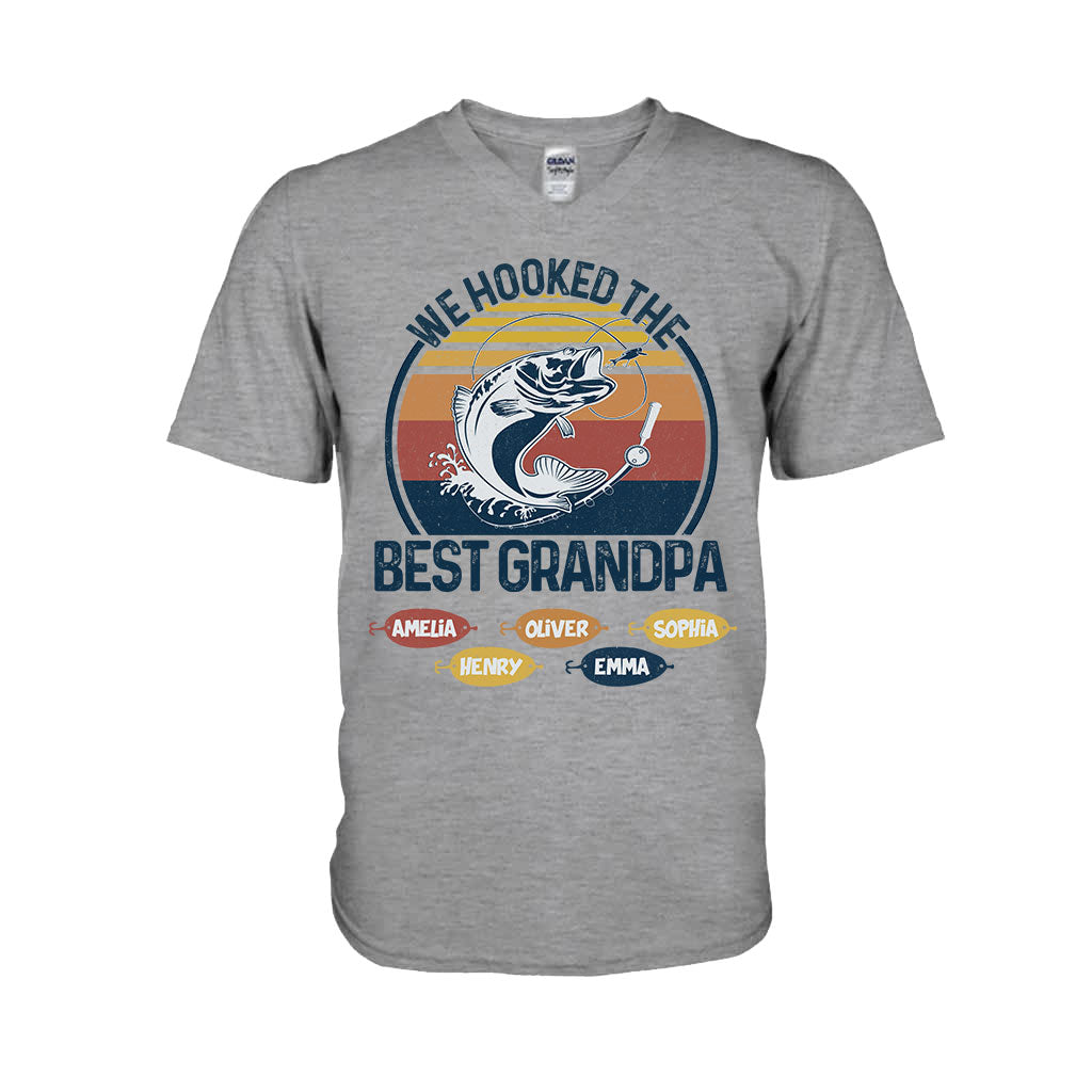 Nous avons trouvé le meilleur papa pêcheur, grand-père ! - Cadeau de pêche pour papa et grand-père - T-shirt et sweat à capuche personnalisés