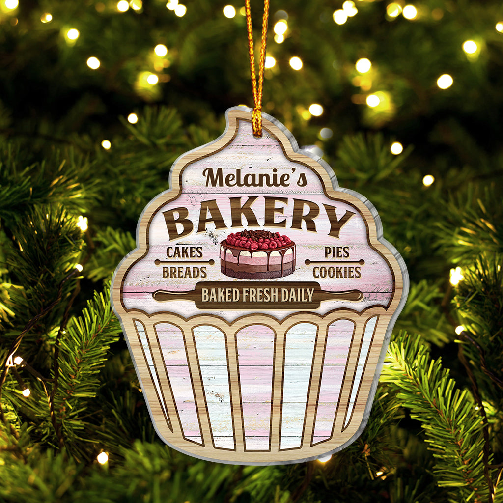 Une fille qui adore pâtisser - Ornement de pâtisserie personnalisé