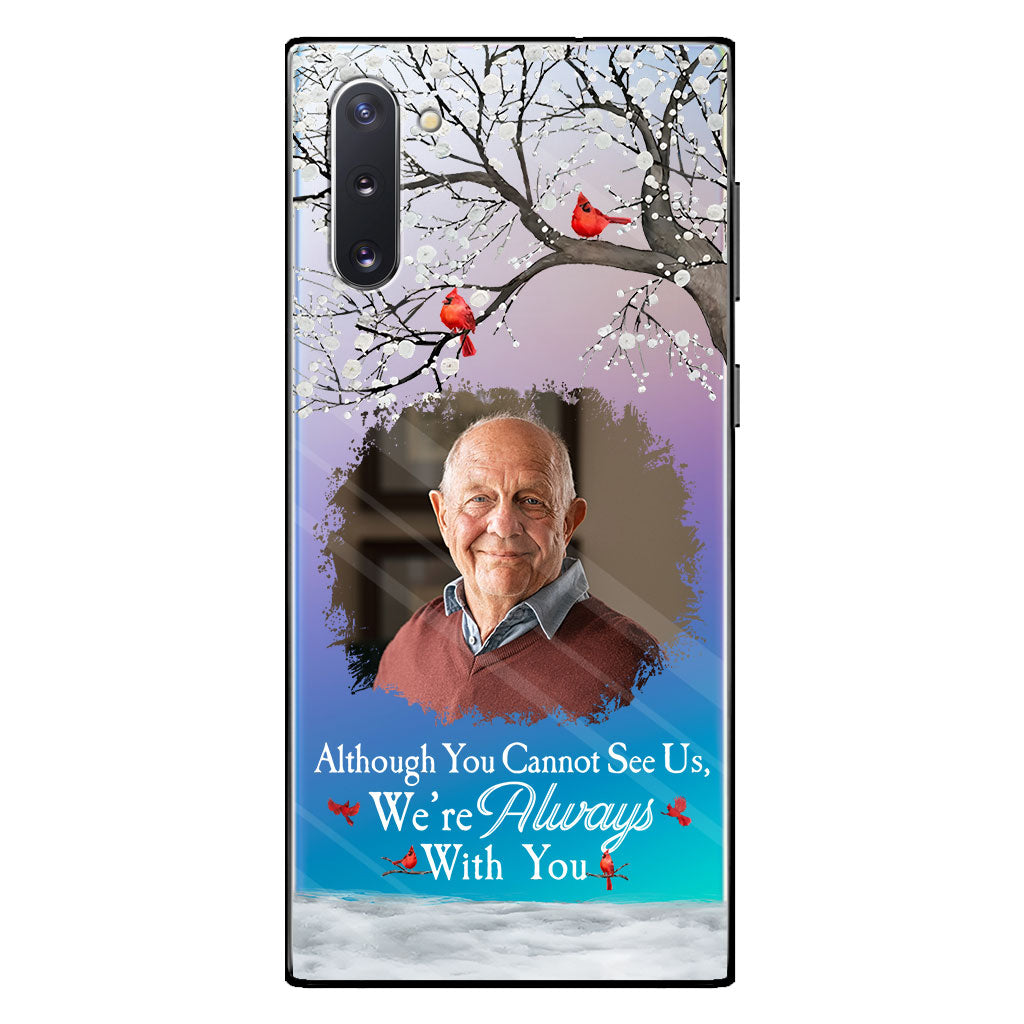 Je suis toujours avec toi - Coque de téléphone transparente personnalisée en hommage à un être cher