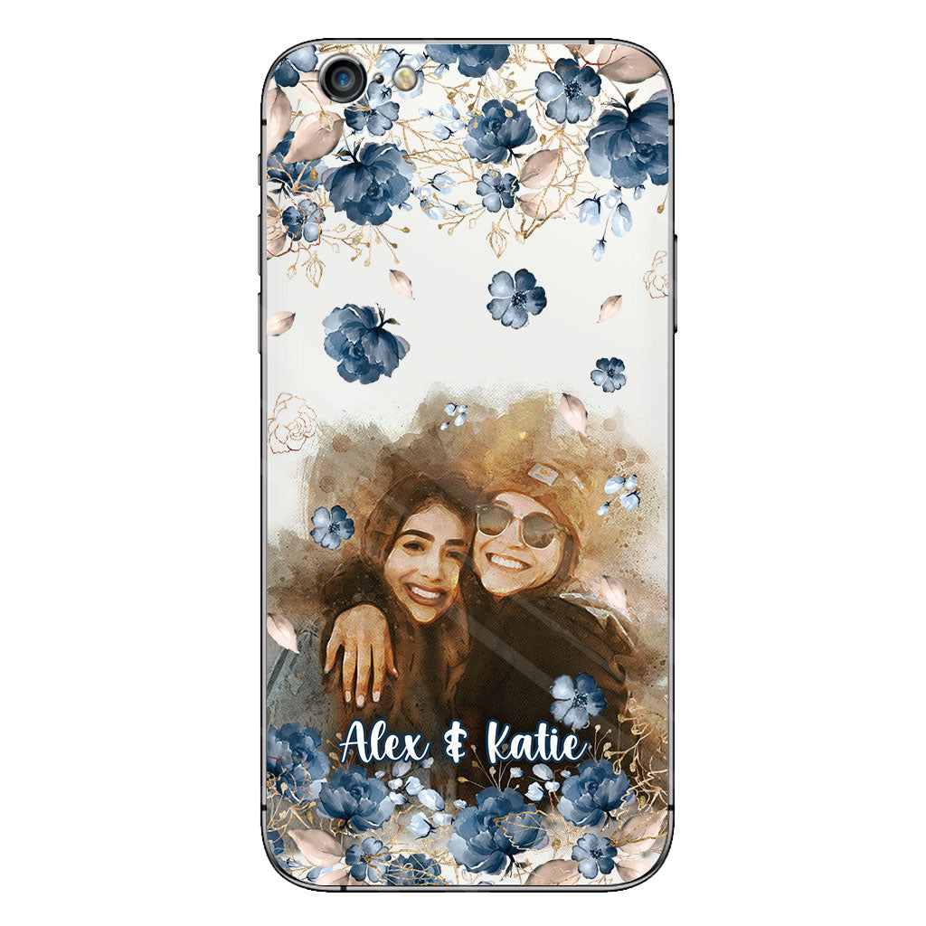 Bestie Matching Phone Case - Personalized Bestie Clear Phone Case