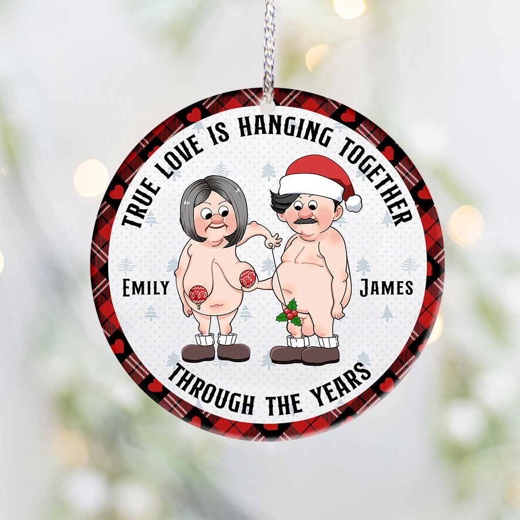 L'amour véritable, unis au fil des années - Ornement personnalisé pour couple