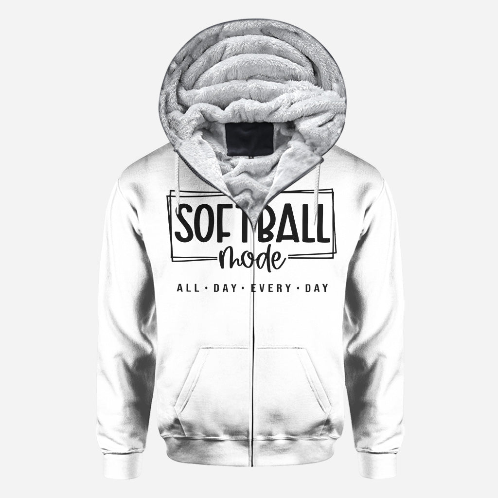 Mode Softball toute la journée - T-shirt de softball personnalisé intégral