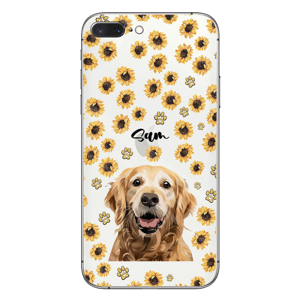 Tu es mon rayon de soleil - Coque de téléphone transparente personnalisée pour chien