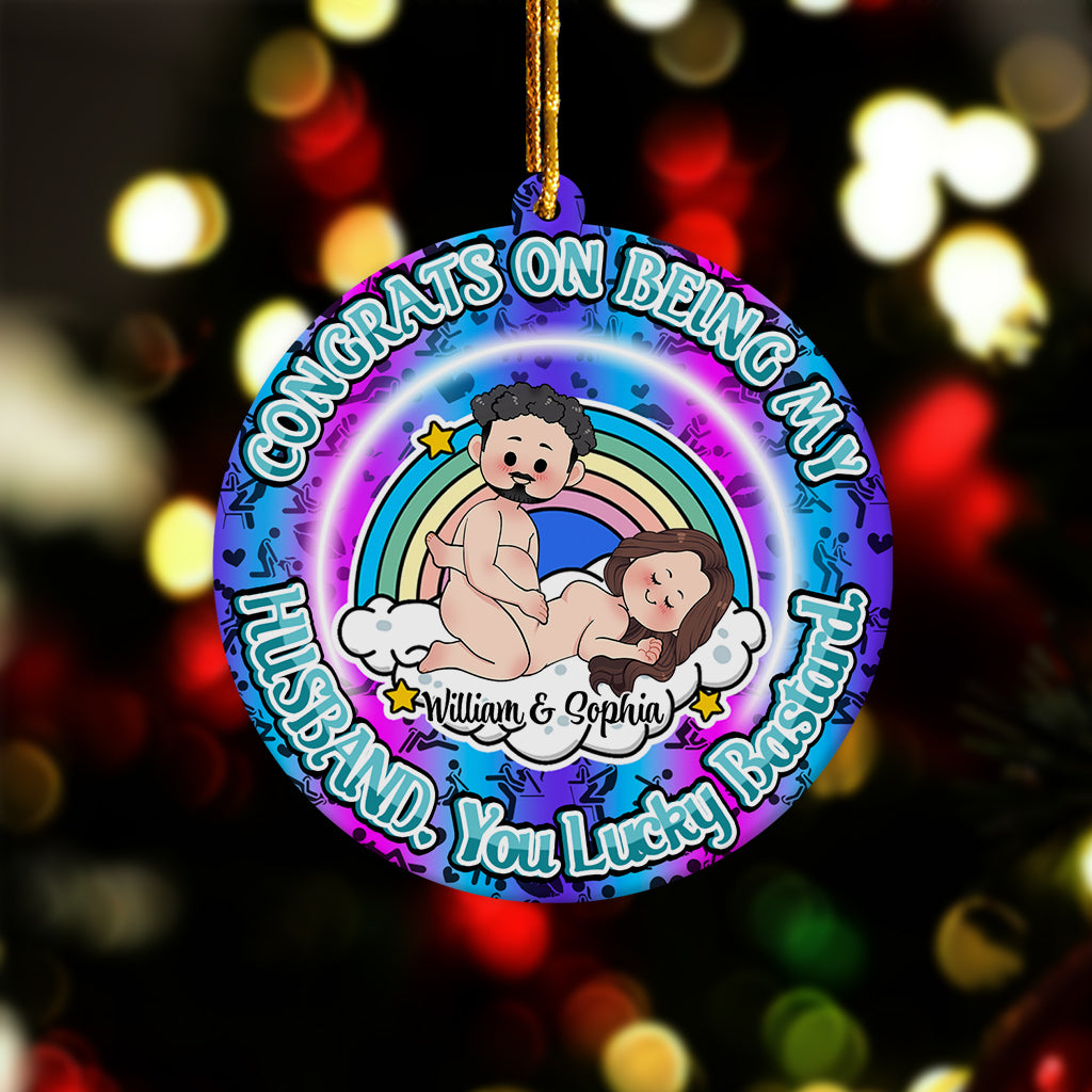 Congrats On Being My Husband - gift for boyfriend, girlfriend - Personalized Ornament