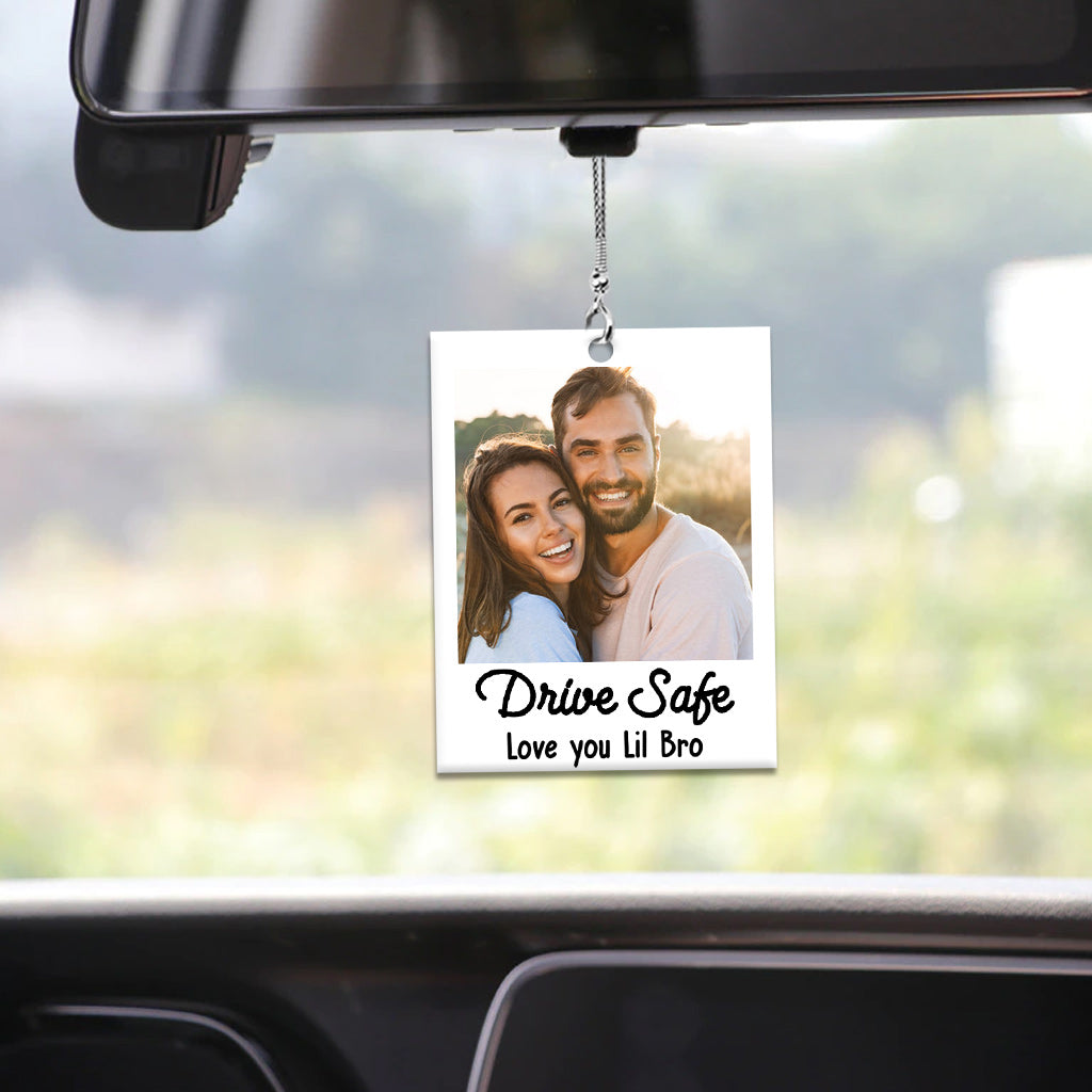 Conduisez prudemment - Ornement de voiture personnalisé pour frères et sœurs