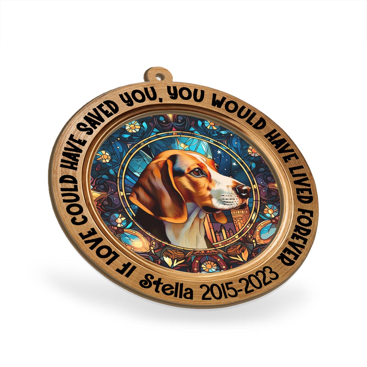 Tu étais mon bonjour préféré et mon au revoir le plus difficile - Attrape-soleil personnalisé pour chien