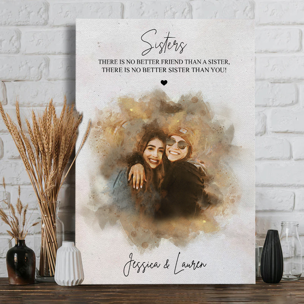 Meilleur ami - Toile et affiche personnalisées pour frères et sœurs