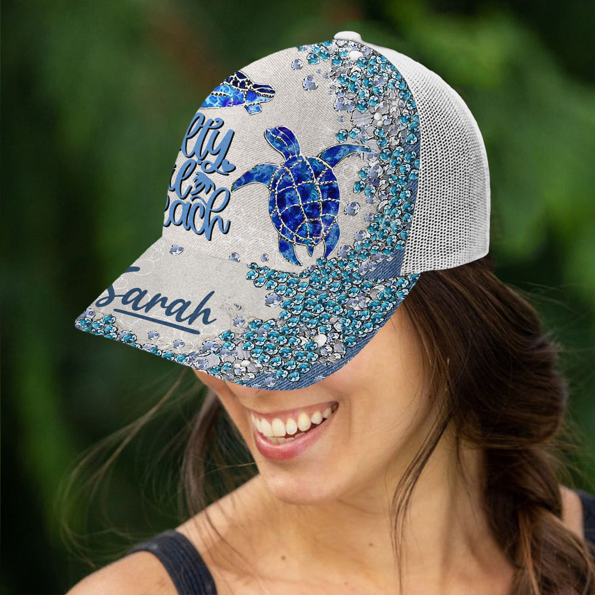 Casquette de camionneur Turtle Bling personnalisée - Tortue