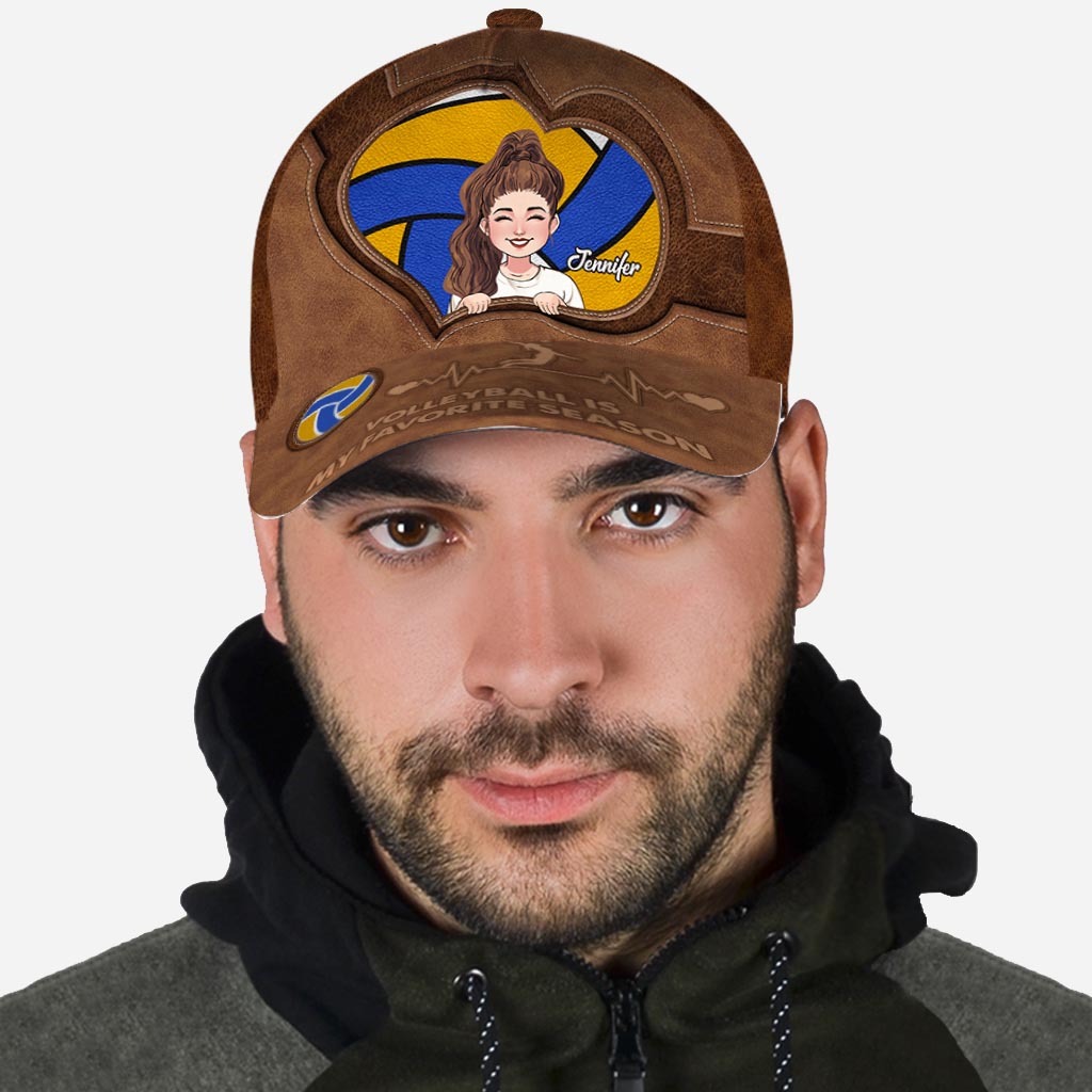 Le volley-ball est ma saison préférée - Casquette de volley-ball classique personnalisée