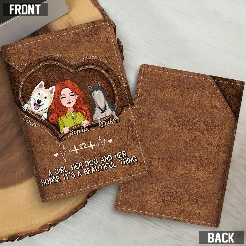 Quel bel objet ! - Porte-passeport pour cheval personnalisé