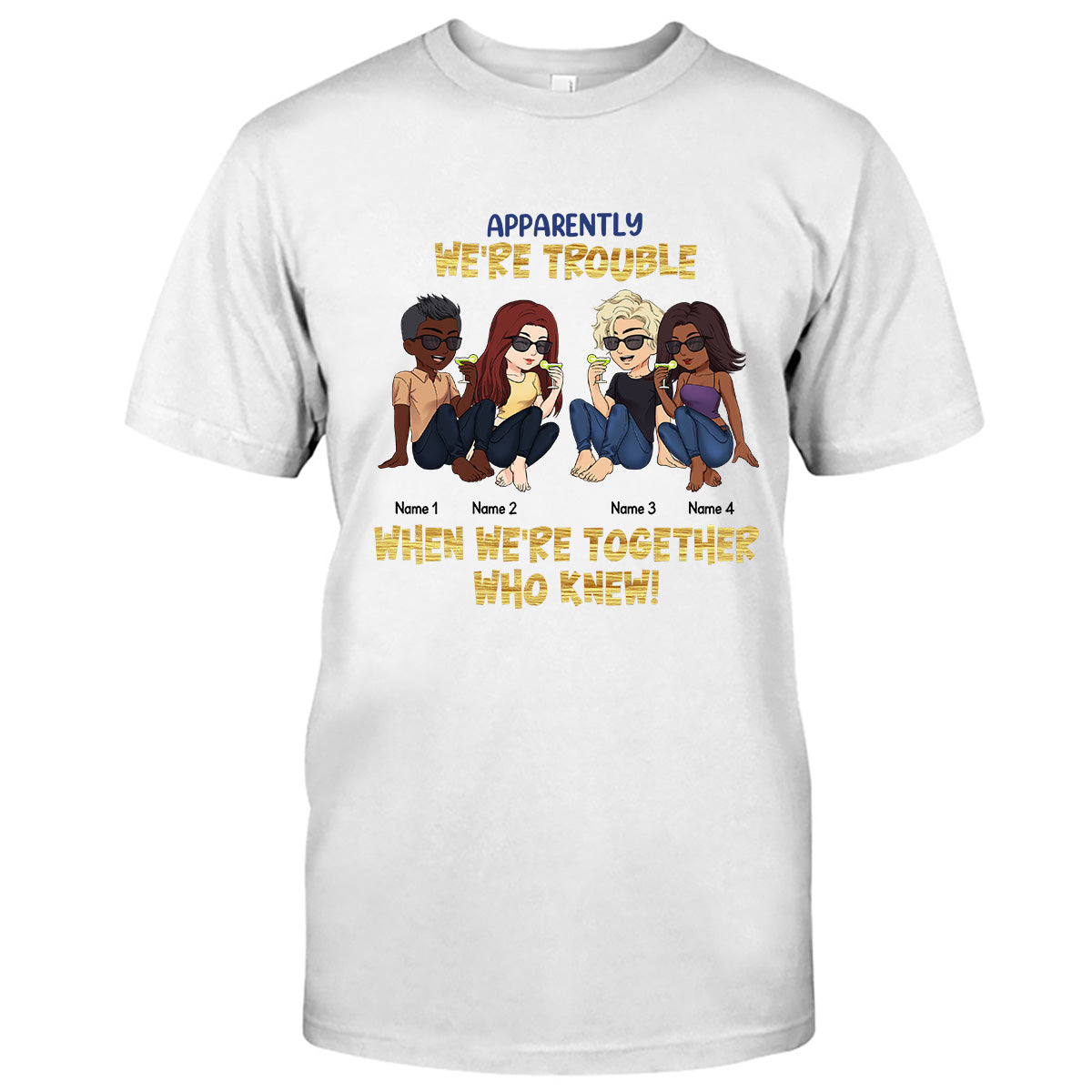 Les meilleures amies sont celles qu'on choisit soi-même - Cadeau pour sa sœur - T-shirt et sweat à capuche personnalisés