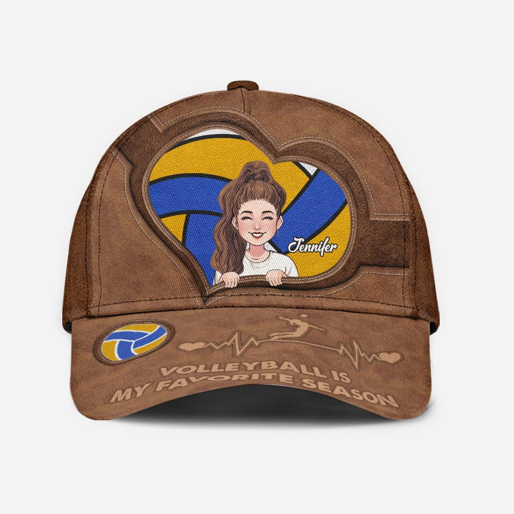 Le volley-ball est ma saison préférée - Casquette de volley-ball classique personnalisée