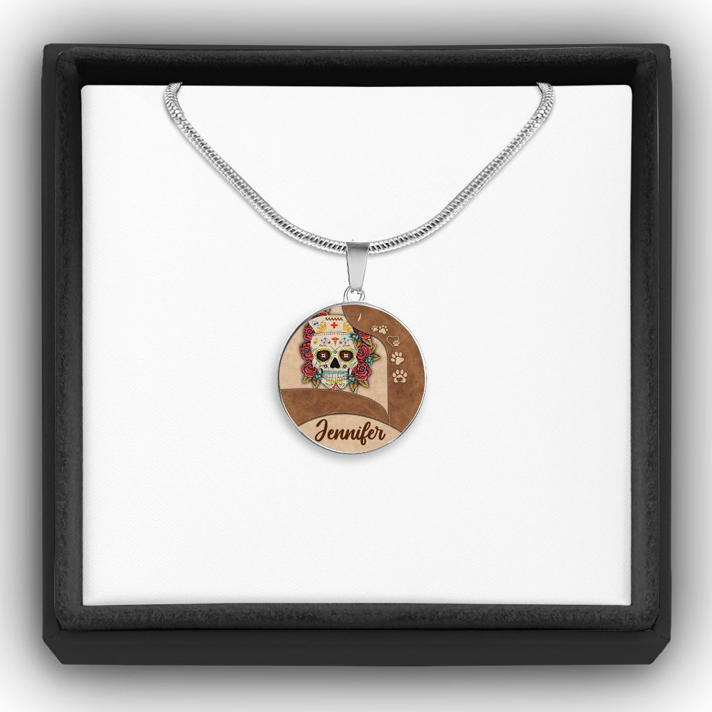 Vie d'infirmière - Collier pendentif rond personnalisé pour infirmière