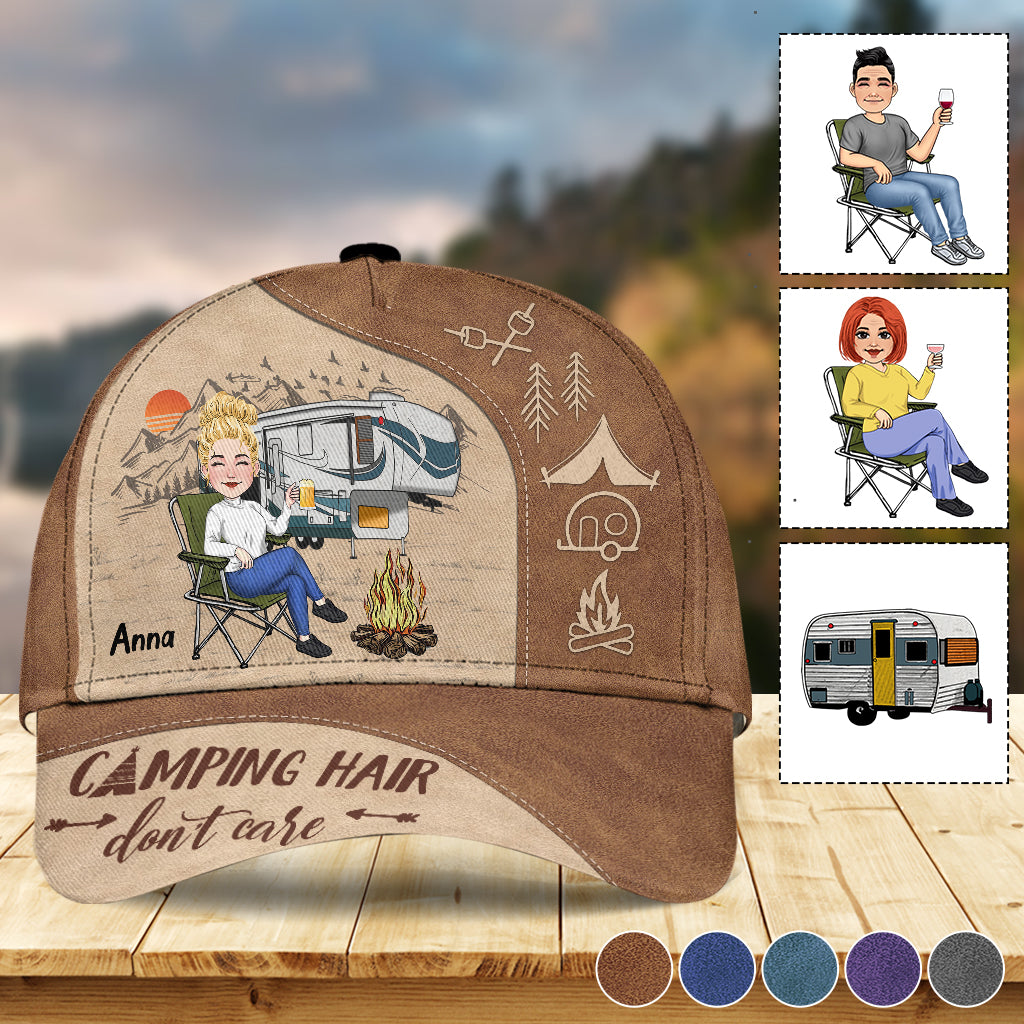 Coiffure de camping, on s'en fiche ! - Casquette de camping classique personnalisée