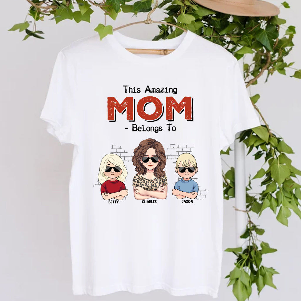 Ce papa extraordinaire appartient à - Cadeau pour papa, grand-père - T-shirt et sweat à capuche personnalisés