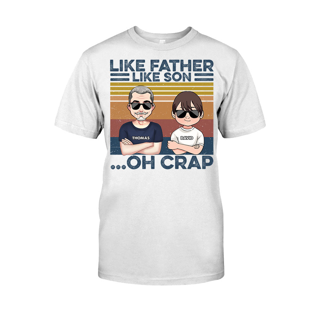 Like Father Like Son - Gift for dad, dad - Personalized T-shirt And Hoodie