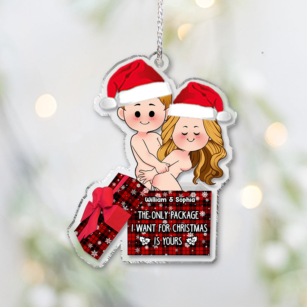 Le seul cadeau que je veux pour Noël, c'est le tien - Ornement personnalisé pour couple
