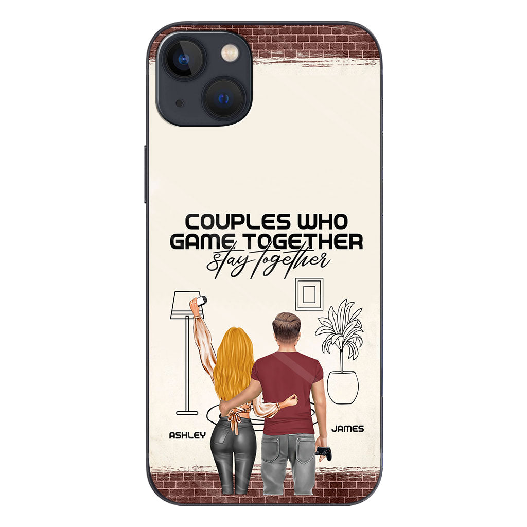 Les couples qui jouent ensemble restent ensemble - Coque de téléphone personnalisée pour jeux vidéo