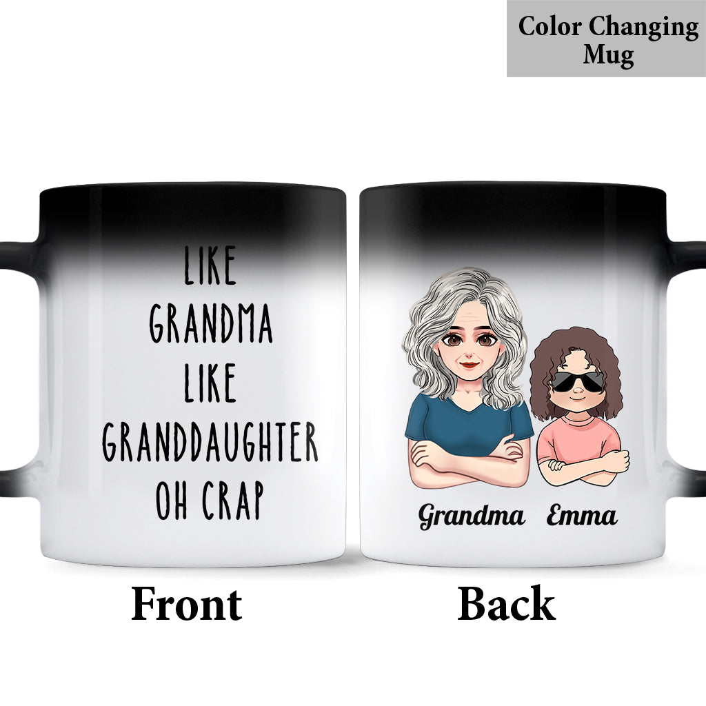 Telle mère, telle fille… Oh mince ! – Cadeau familial pour tante, maman, grand-mère – Mug personnalisé