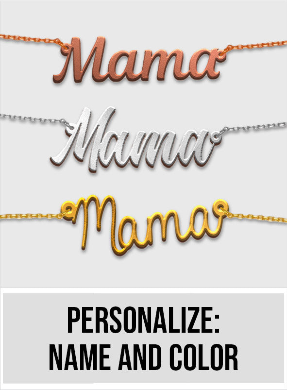Collier Maman - Collier personnalisé avec le nom de la belle-mère