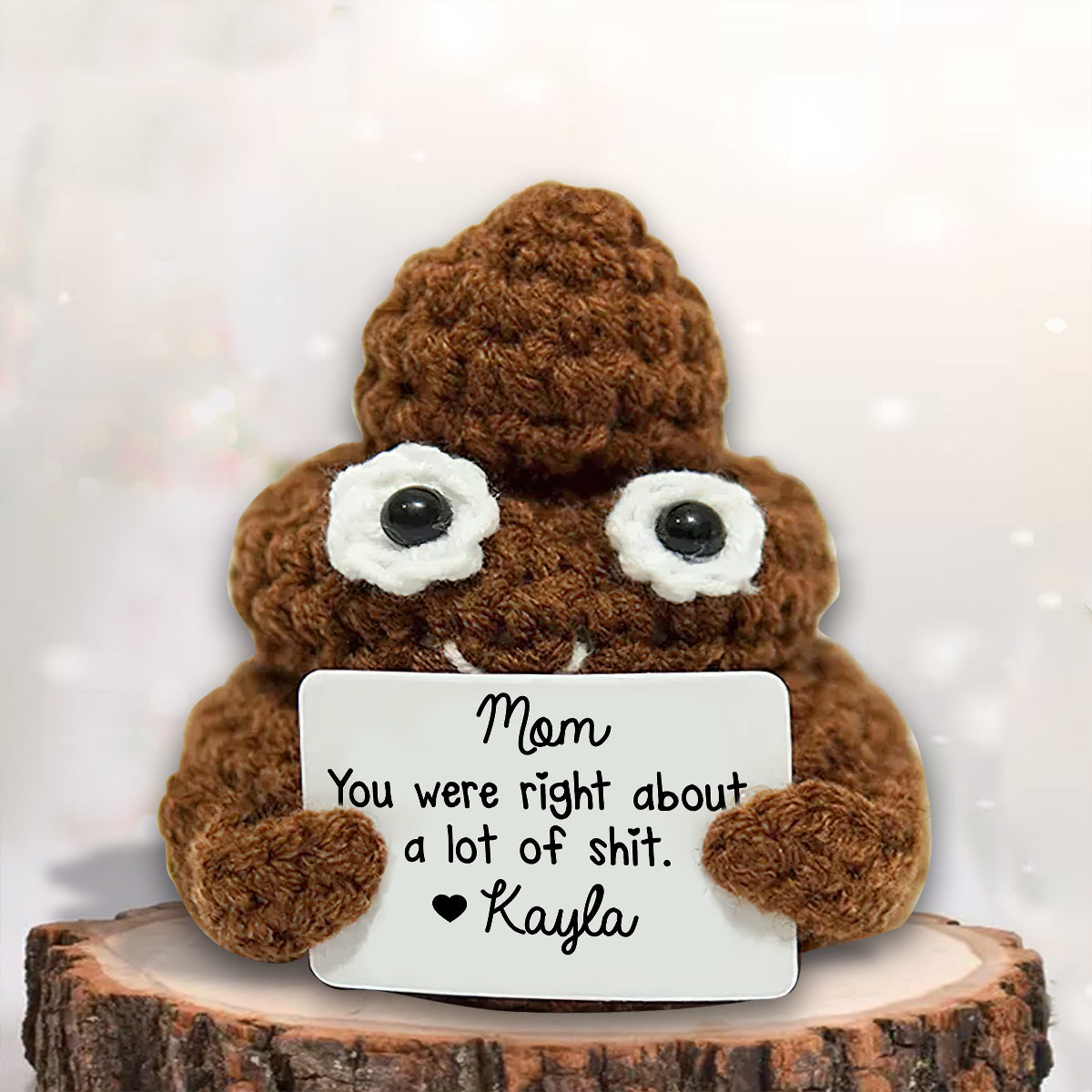 Maman, tu avais raison - Figurine personnalisée tricotée à la main pour maman