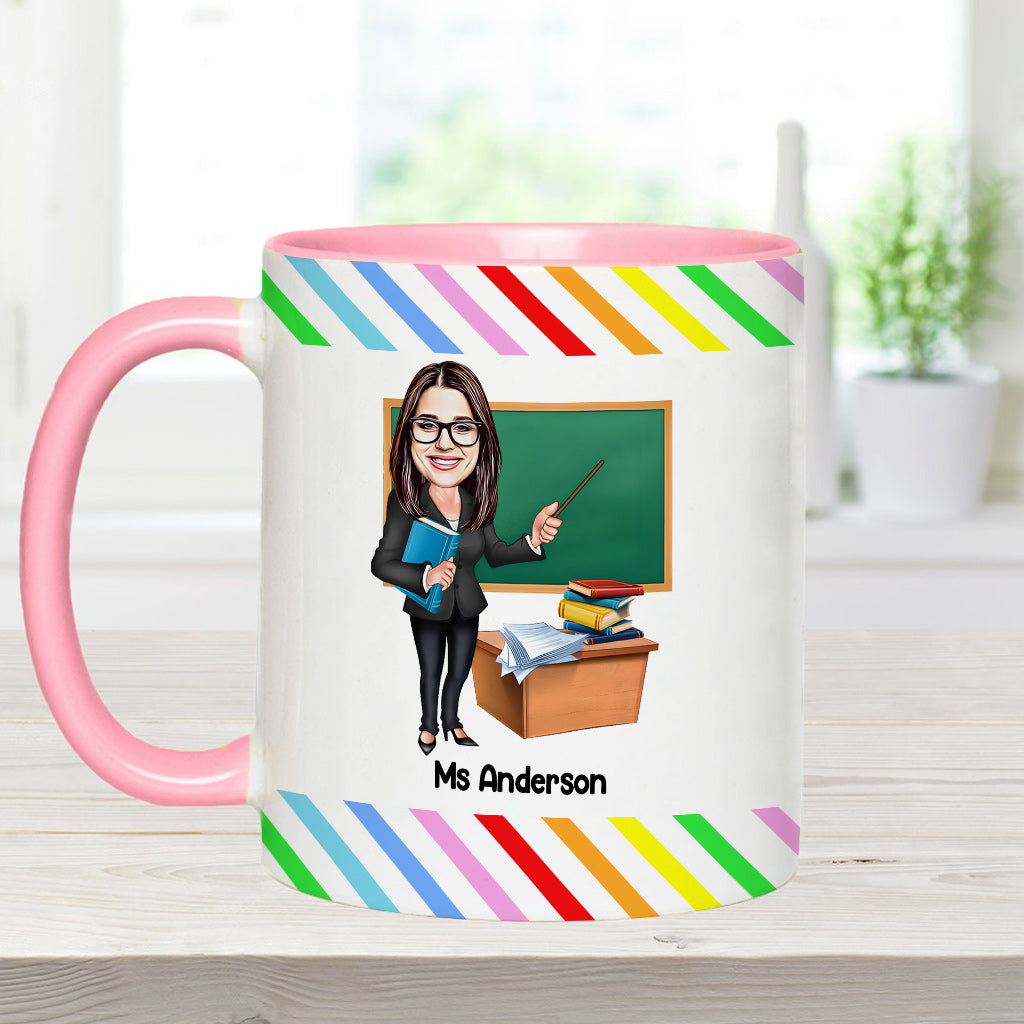 L'influence d'un bon professeur est indélébile - Mug personnalisé pour enseignants