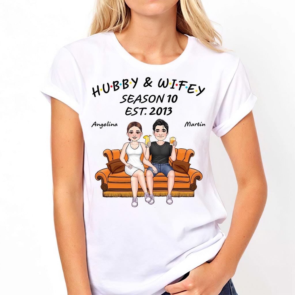 T-shirt et sweat à capuche personnalisés « Mari et Femme »