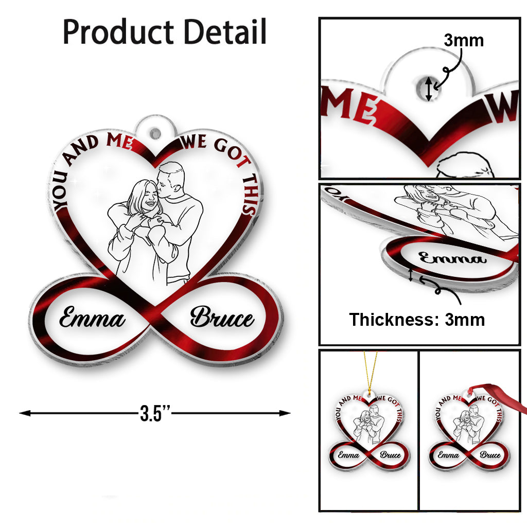 You And Me We Got This - Personalized Couple Ornament