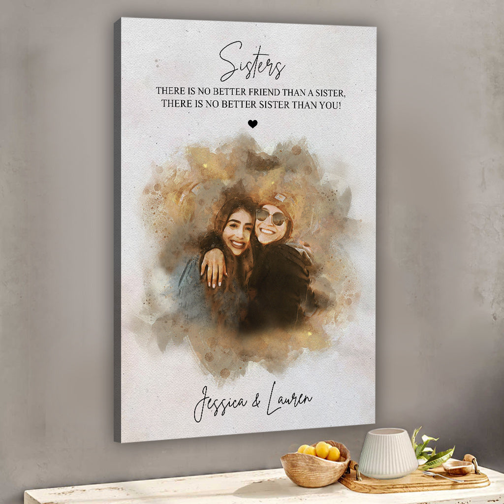 Meilleur ami - Toile et affiche personnalisées pour frères et sœurs