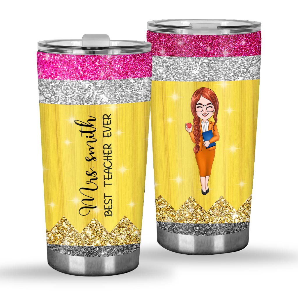 Enseigner, c'est un travail de cœur - Gobelet personnalisé pour enseignants