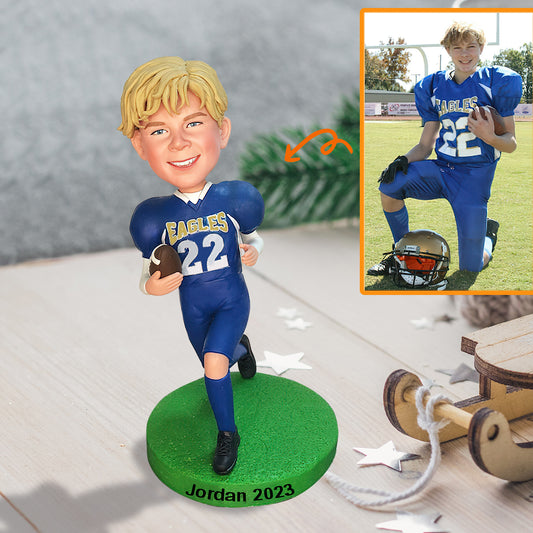 C'est la saison ! - Figurine de football personnalisée à tête branlante